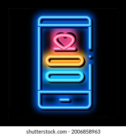 Love Connection neon light sign vector. Glowing bright icon Love Connection sign. transparent symbol illustration