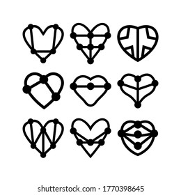 love connections icon or logo isolated sign symbol vector illustration - Collection of high quality black style vector icons
