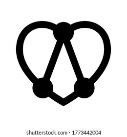 love connections icon or logo isolated sign symbol vector illustration - high quality black style vector icons
