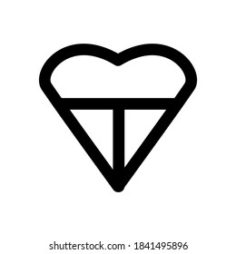 love connections icon or logo isolated sign symbol vector illustration - high quality black style vector icons
