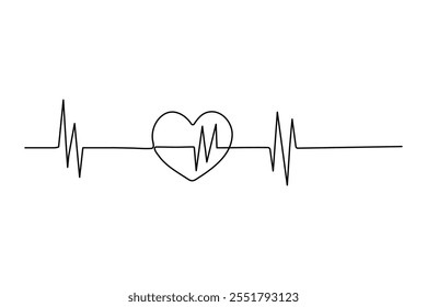 Love continuous one line art drawing, concept for valentine's day.