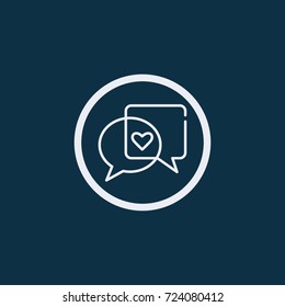 Love conversation icon