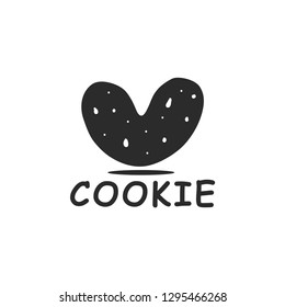 Love Cookie Logo Stock Vector (royalty Free) 1295466268 