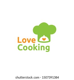 Love cooking logo design template