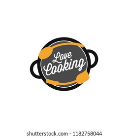 Love cooking logo template