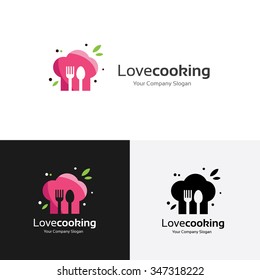 Love Cooking Logo Template