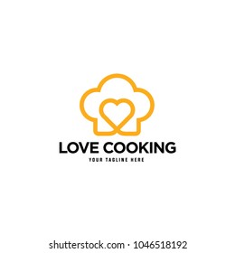 Love Cooking Logo,food Logo,cooking Logo,vector Logo Template