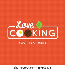 Love Cooking Logo,vector Logo template