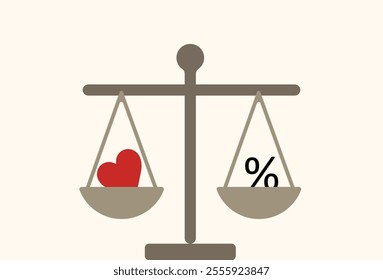 Love cost measure weight illustration