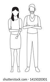 love couple cartoon vector illustration graphic design