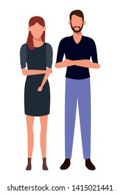 love couple cartoon vector illustration graphic design