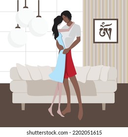 baile de pareja de amor, arte vectorial