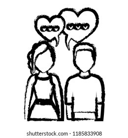 in love couple design