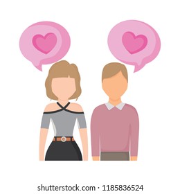in love couple design