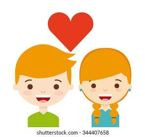 love couple design, vector illustration eps10 graphic 