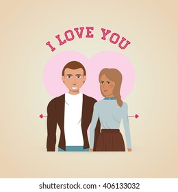 love and couple design , vector illustration