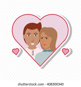 love and couple design , vector illustration