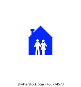 love, couple, house, icon