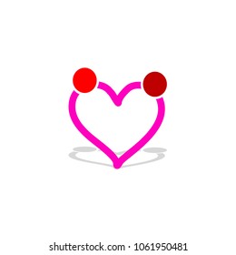 love couple vector logo