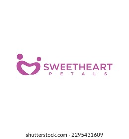 love couple vector logo design