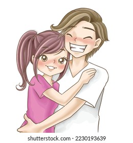 Love couples love happiness​ illustrations​ drawing chibi​ cartoon​ kawaii​ manga​ ​anime​ character​ freehand​ colors clipart​ anime​ comic​