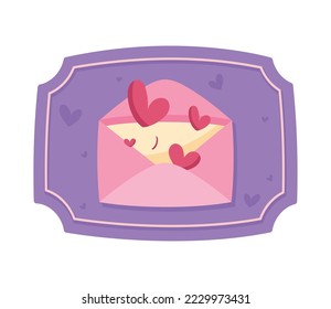 love coupon with envelope icon