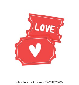 Love Coupons for boyfriend or girlfriend. Valentines day tickets.
