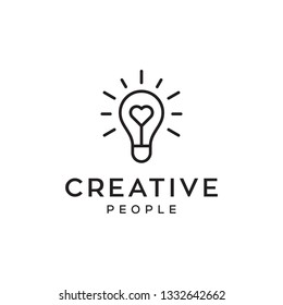 love creativity logo design