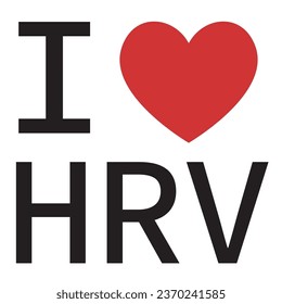 I love Croatia typography vector