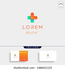 Love Cross Logo Design Vector Illustration