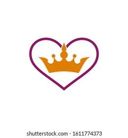 Love and Crown Logo Design