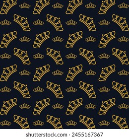 Love crown sensitive trendy multicolor repeating pattern vector illustration design