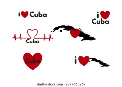 I love Cuba. Patriotic Sublimation Bundle 