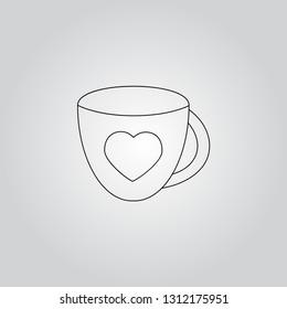 Love of cup icon