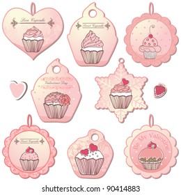 love cupcake tags