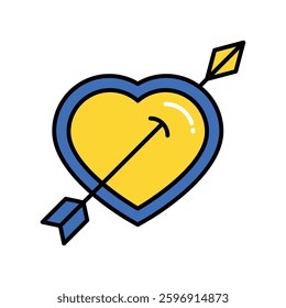 Love Cupid vector filled outline icon. EPS 10 file