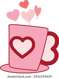 Love cut handraw vector element