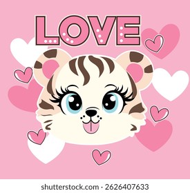 LOVE CUTE CAT GIRL ADORABLE