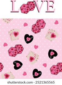 love cute girl elements hearts