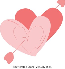 Love cute hand draw vector element
