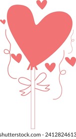 Love cute hand draw vector element