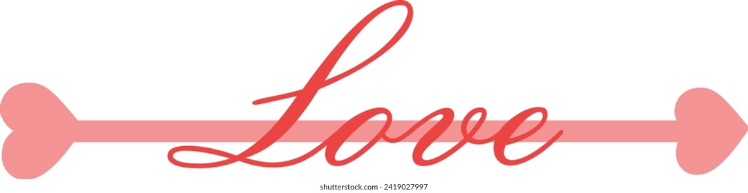 Love cute hand draw vector element 