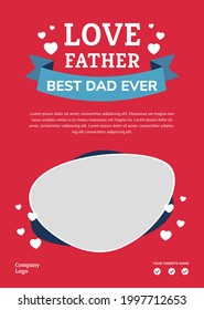 Love Dad Everytime Flyer Template