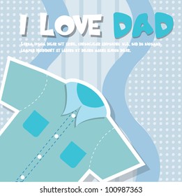 i love dad! fathers day card