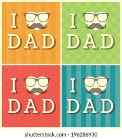 I love Dad - Father's Day Design Set