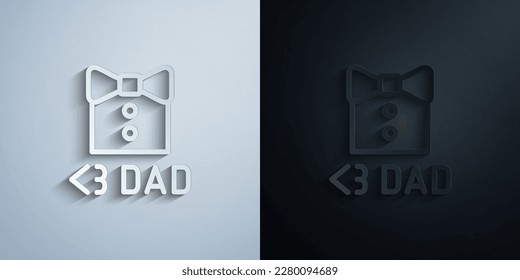 Love DAD, shirt paper icon with shadow effect vector illuistration design