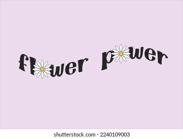 love daisy flower vector hand drawn design