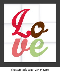 love day design, vector illustration eps10 graphic