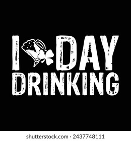 I love day drinking vector for sale