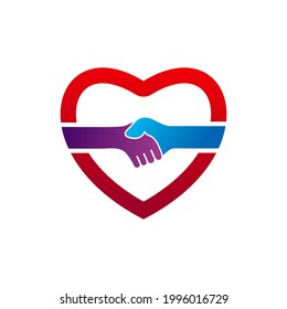 Plantilla vectorial del logotipo de Love Deal, conceptos de diseño del logotipo de Creative Deal